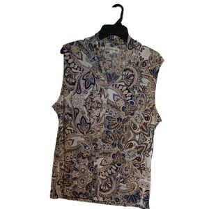 Women’s Evan Picone Sleeveless Top Size Large